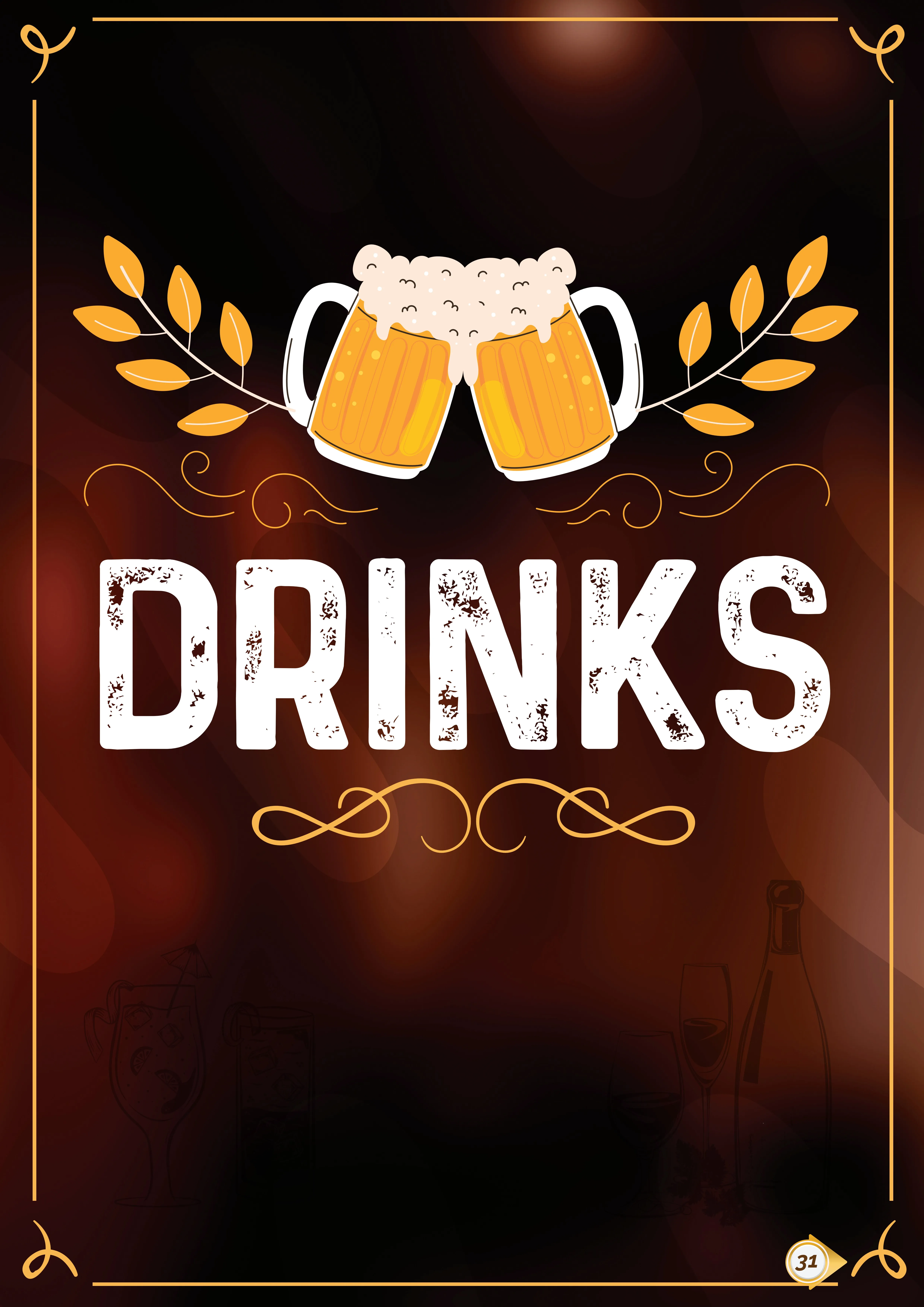 Drinks Menu Cover